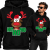 BLUZA Z KAPTUREM ŚWIĄTECZNA  HO HO HO